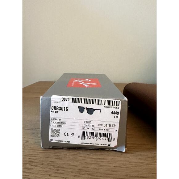 Ray-Ban Clubmaster Sunglasses (Model ORB3016), New in Box - Picture 3 of 3